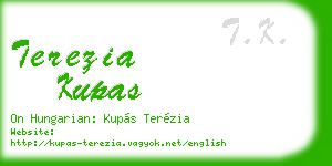 terezia kupas business card