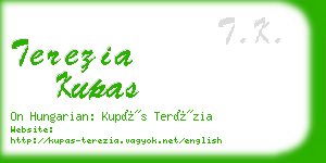 terezia kupas business card